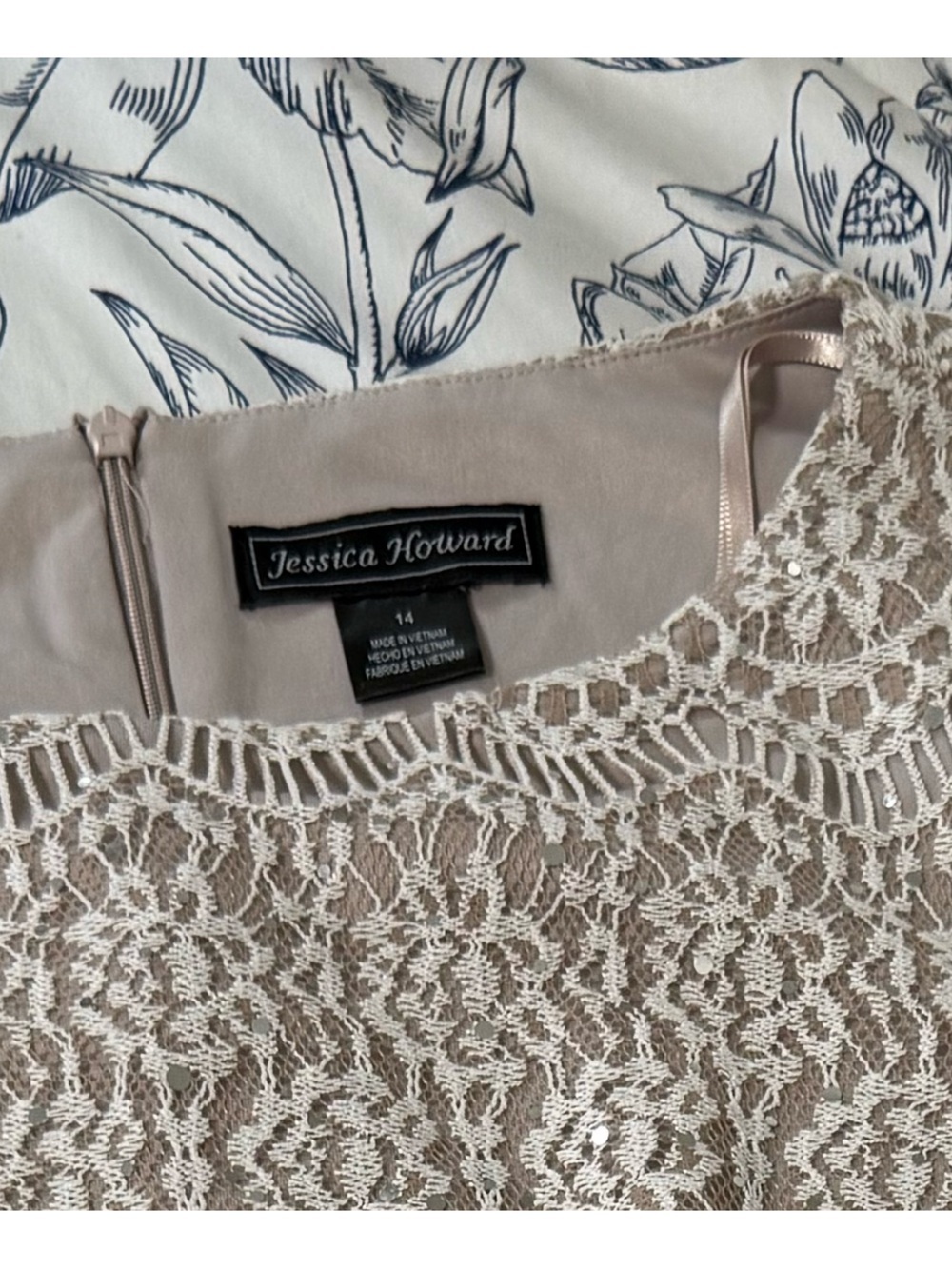Jessica Howard Cream Lace Midi Dress - Picture 5 of 5